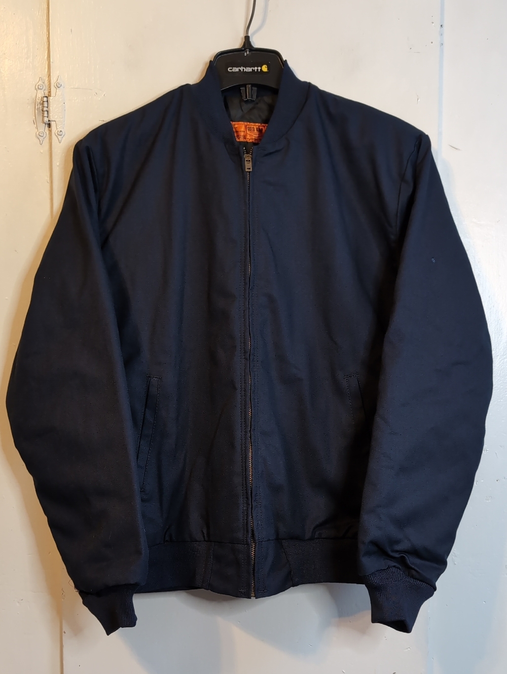 Red Kap Perma-Lined Team Navy Bomber Jacket mens small